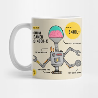 Vacuum  Cleaner Robot Of The Future Mug